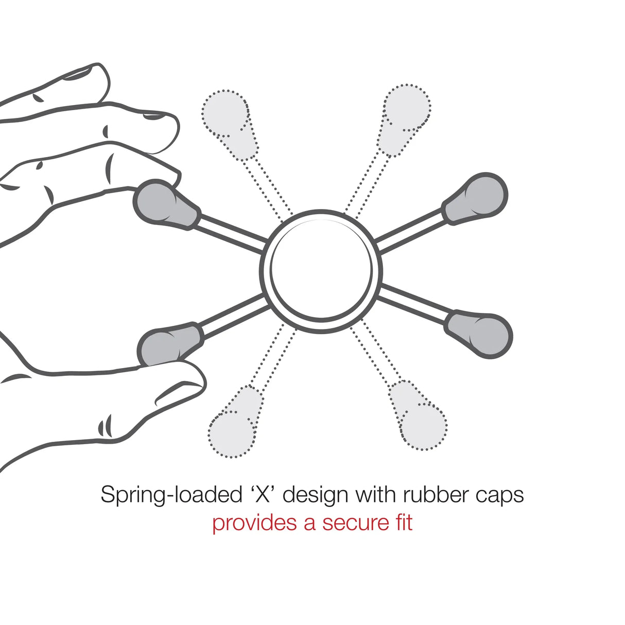 RAM® X-Grip® Large Phone Mount with RAM® Snap-Link™ Tough-Claw™