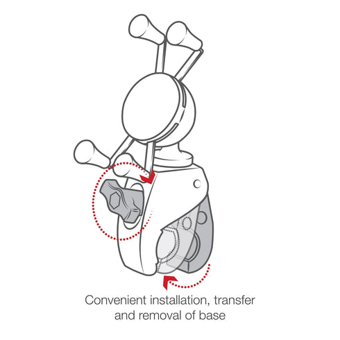 RAM® X-Grip® Phone Mount with RAM® Snap-Link™ Tough-Claw™ For Smaller Devices