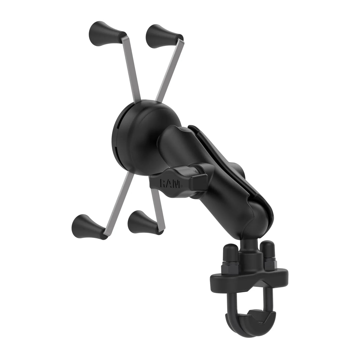 RAM® X-Grip® Large Phone Mount with Handlebar U-Bolt Base - Medium Arm
