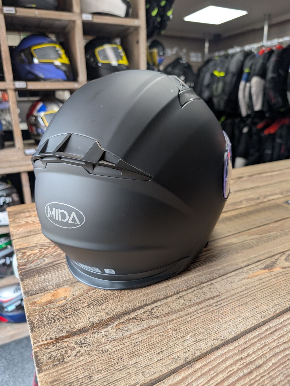 MIDA MV-5 Flip Front DVS Modular Motorcycle Helmet Matt Black - 2XL