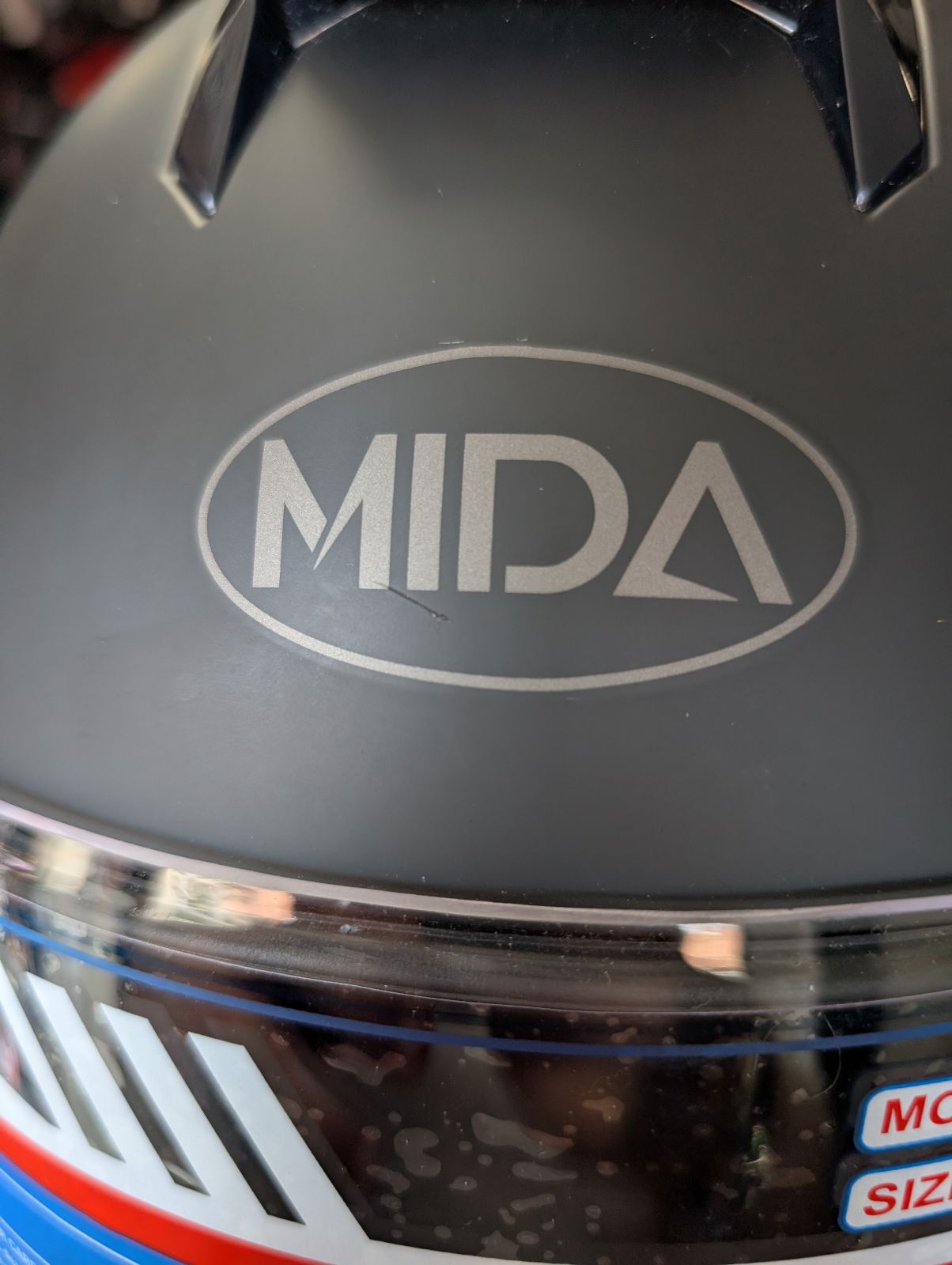 MIDA MV-151 Full Face Motorcycle Helmet ECE 22.06 - Matt Black L