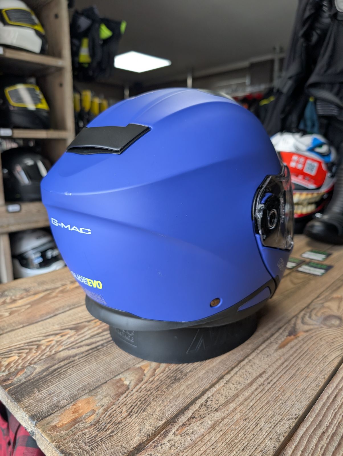 G-Mac Glide Evo Flip Front Helmet - Satin Blue M