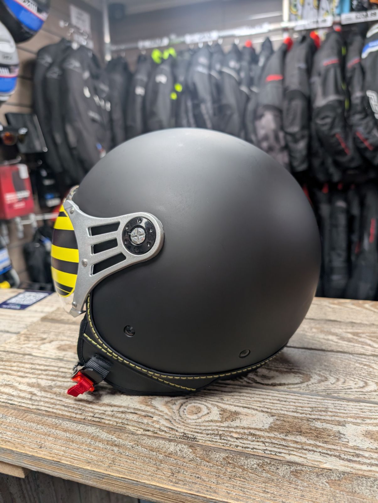 G-Mac Metro Evo Jet Open Face Motorcycle Helmet Satin Black - Large