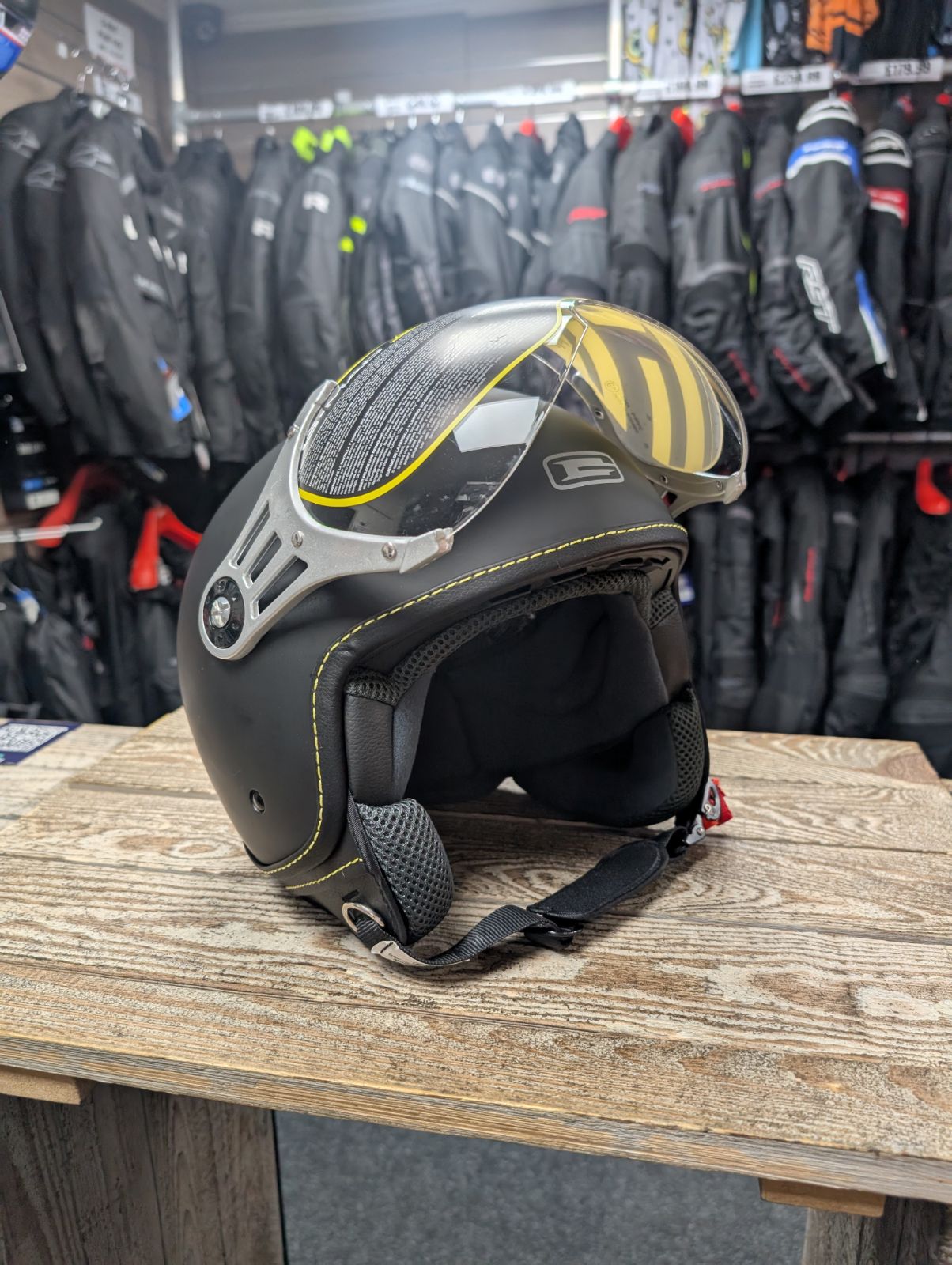 G-Mac Metro Evo Jet Open Face Motorcycle Helmet Satin Black - Large