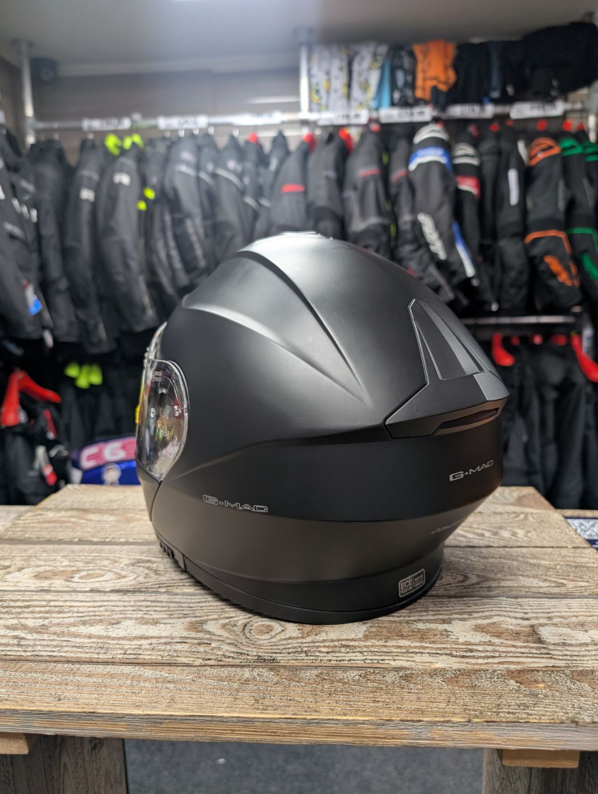 G-Mac Concept Evo Modular Flip Up DVS Motorcycle Helmet Matt Black - Medium