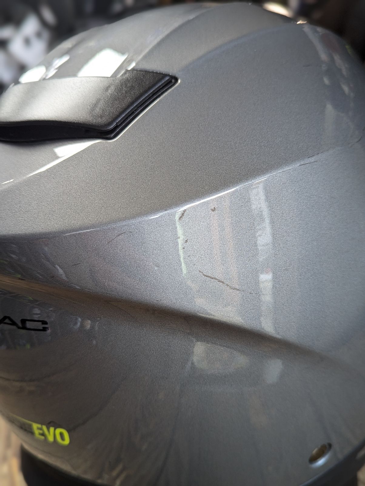 G-Mac Glide Evo Modular Flip Up DVS Motorcycle Helmet Gloss Gunmetal Grey Small