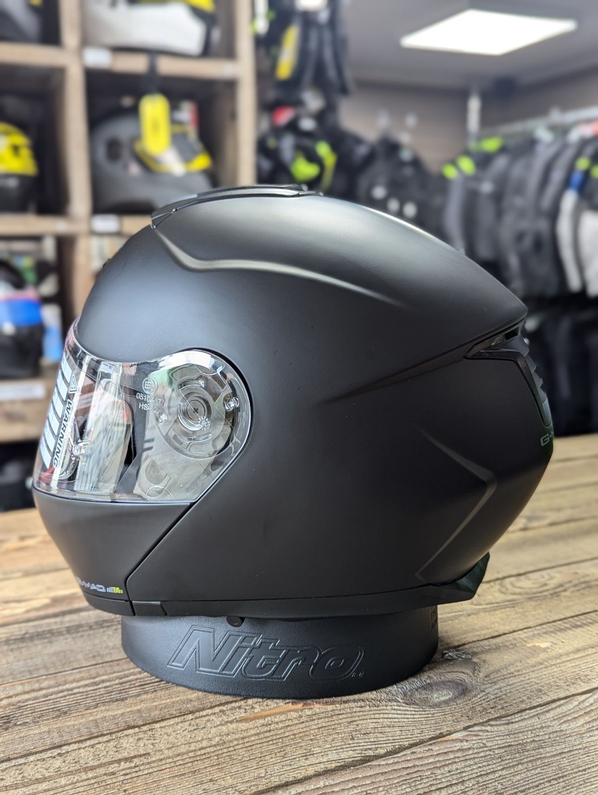 G-Mac Axis Evo 2.0 Modular Flip Up DVS Motorcycle Helmet - Matt Black Medium