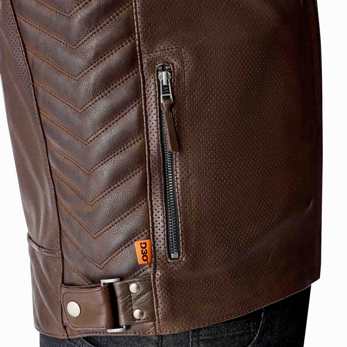 RST Roadster Air D3O Mens Vented Leather Motorcycle Jacket