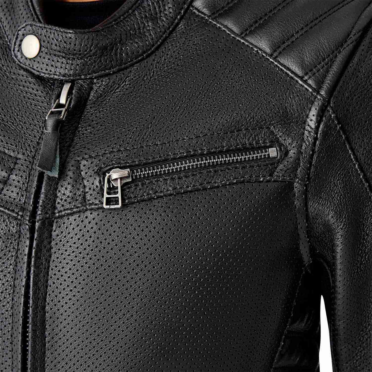 RST Roadster Air D3O Ladies Vented Leather Motorcycle Jacket