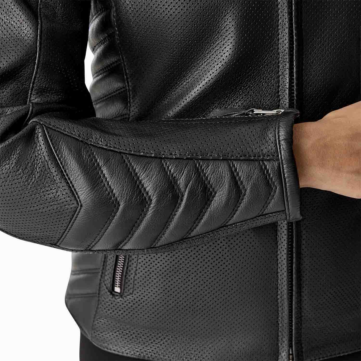 RST Roadster Air D3O Ladies Vented Leather Motorcycle Jacket