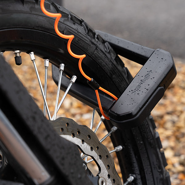 Hiplok D1000 Sold Secure Diamond Motorcycle Shackle Lock Black