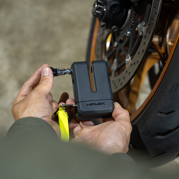 Hiplok MD1000 Anti-Angle Grinder Diamond Motorcycle Disc Lock + Carry Case