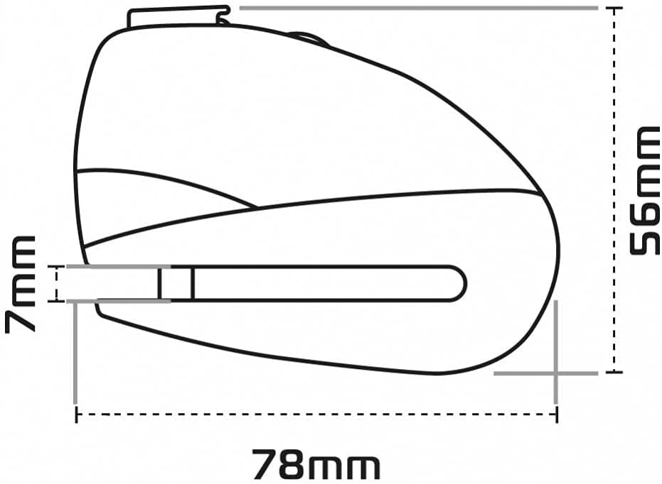 Oxford HD Chain & Padlock, Screamer7 Disc Lock and Reminder Cable Bundle Kit