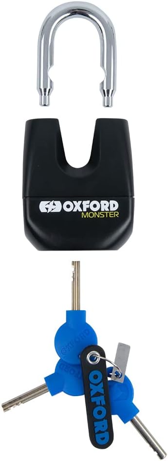 Security Bundle Hiplok D1000/DX1000 Anti Angle Grinder D-Lock and Oxford Monster Chain and Padlock