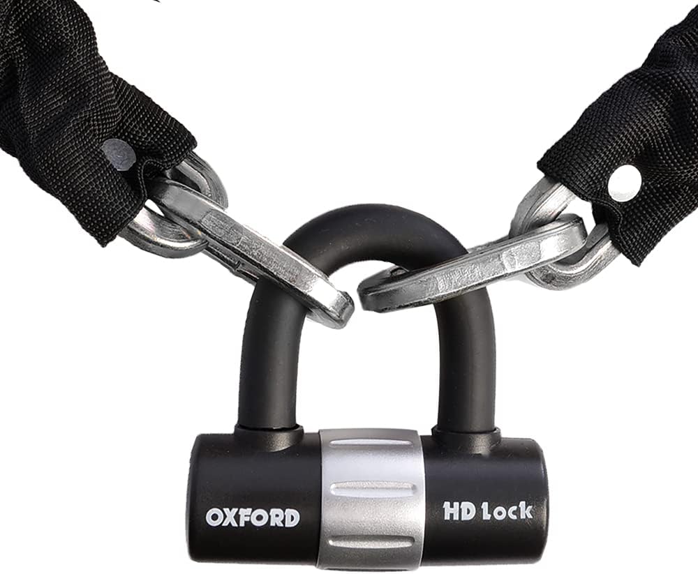 Oxford HD Chain & Padlock, Screamer7 Disc Lock and Reminder Cable Bundle Kit