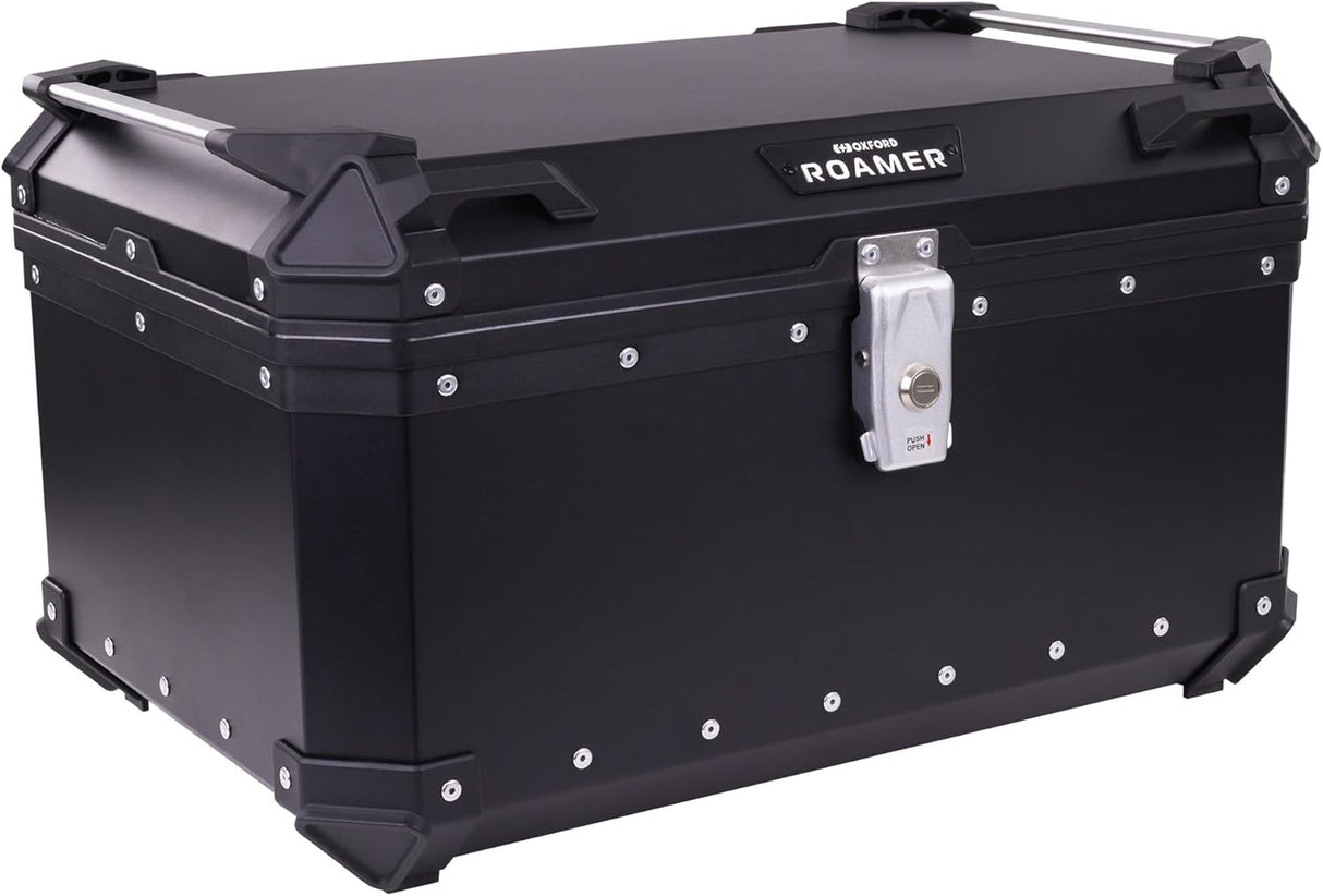 Oxford Roamer Universal Top Box Black with Universal Mounting Plate