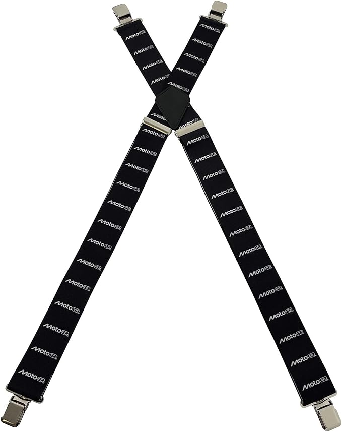 MotoGP BikeIt Rider Braces With MotoGP Logo Black White