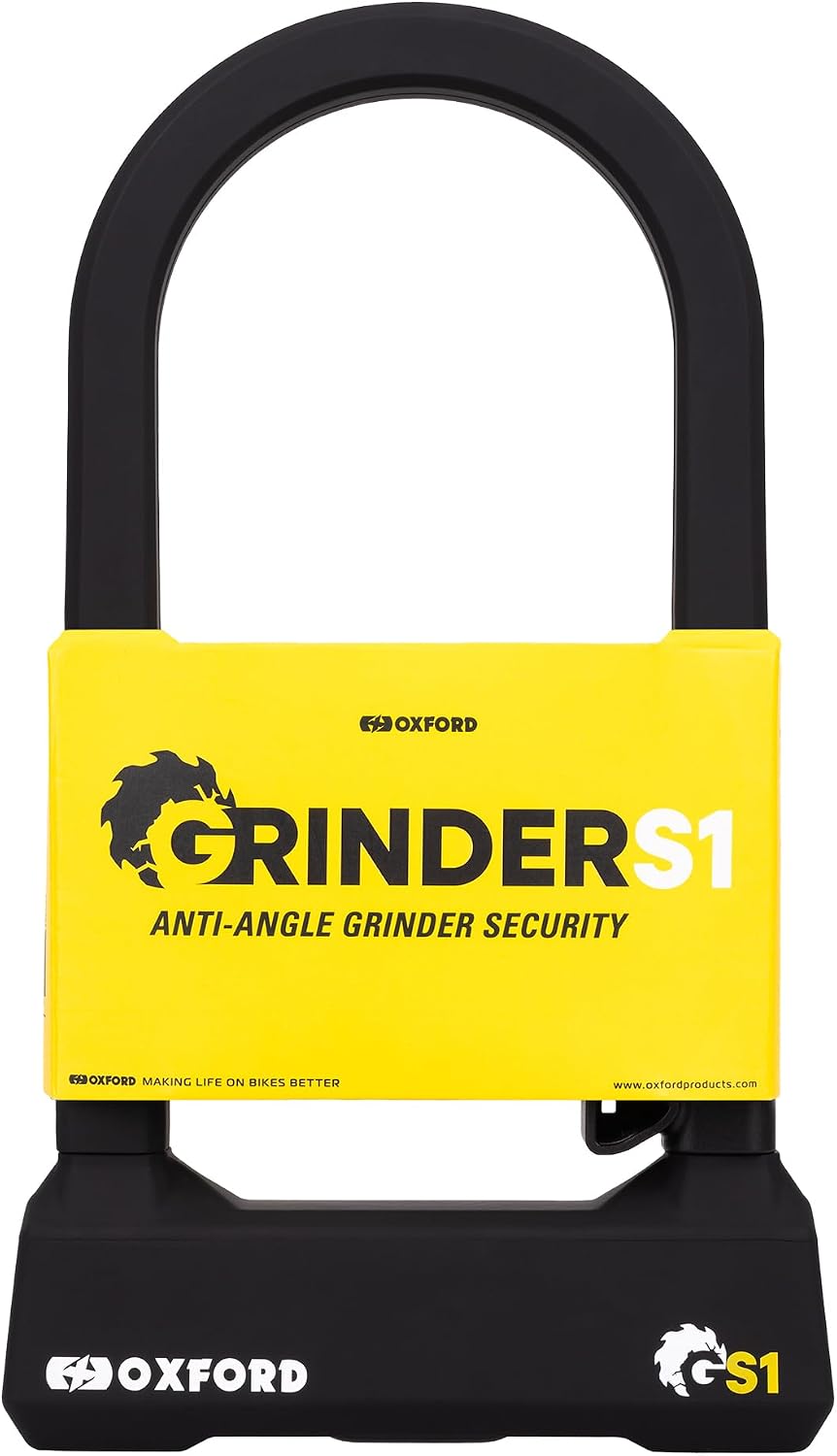 Oxford Grinder D Lock Monster Chain Lock and Ground Anchor Bundle