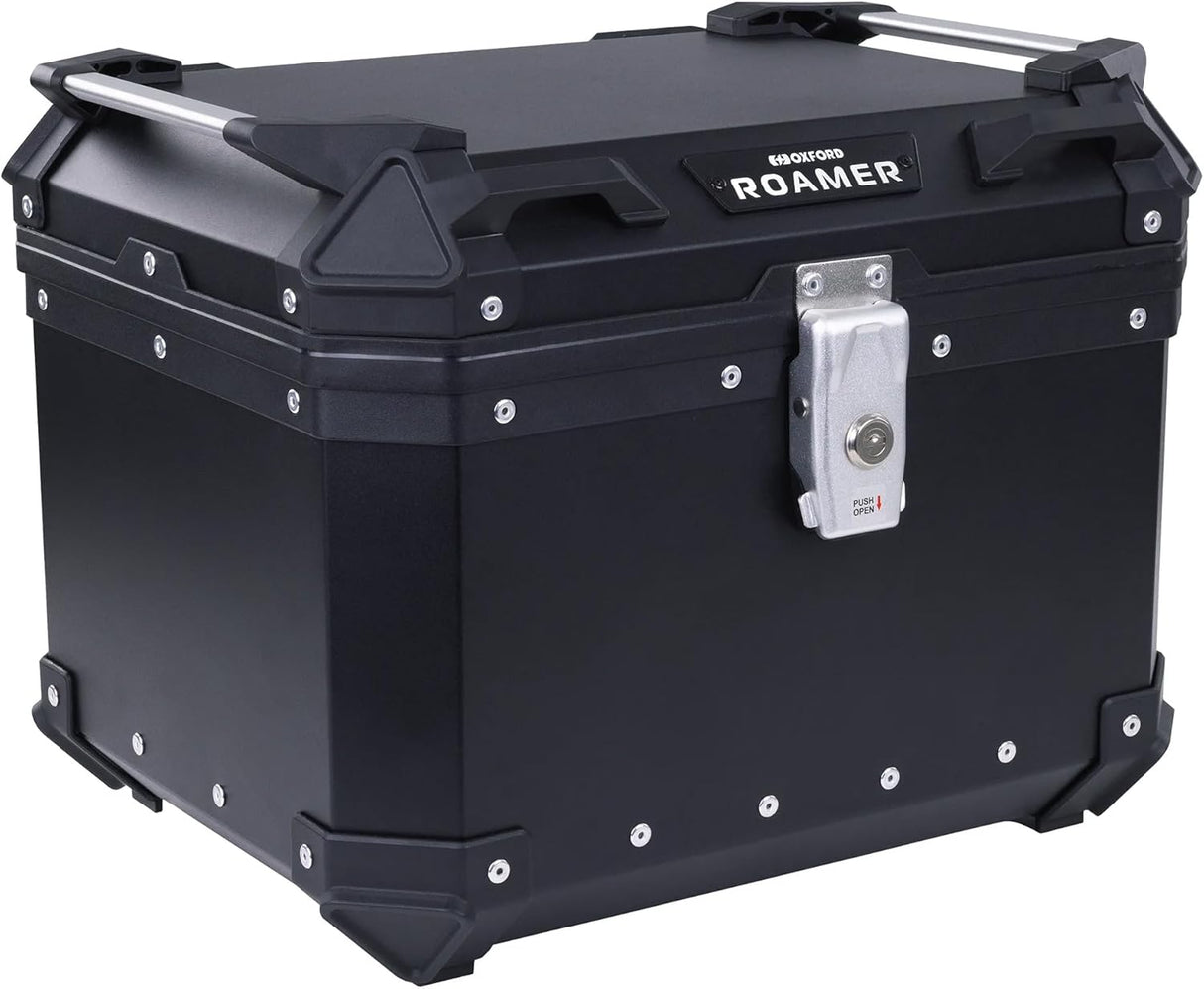 Oxford Roamer Universal Top Box Black with Universal Mounting Plate