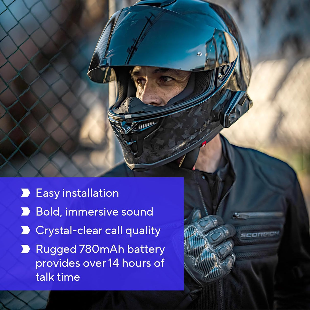 Scorpion ExoCom Link 1C Universal Helmet Bluetooth Intercom Single