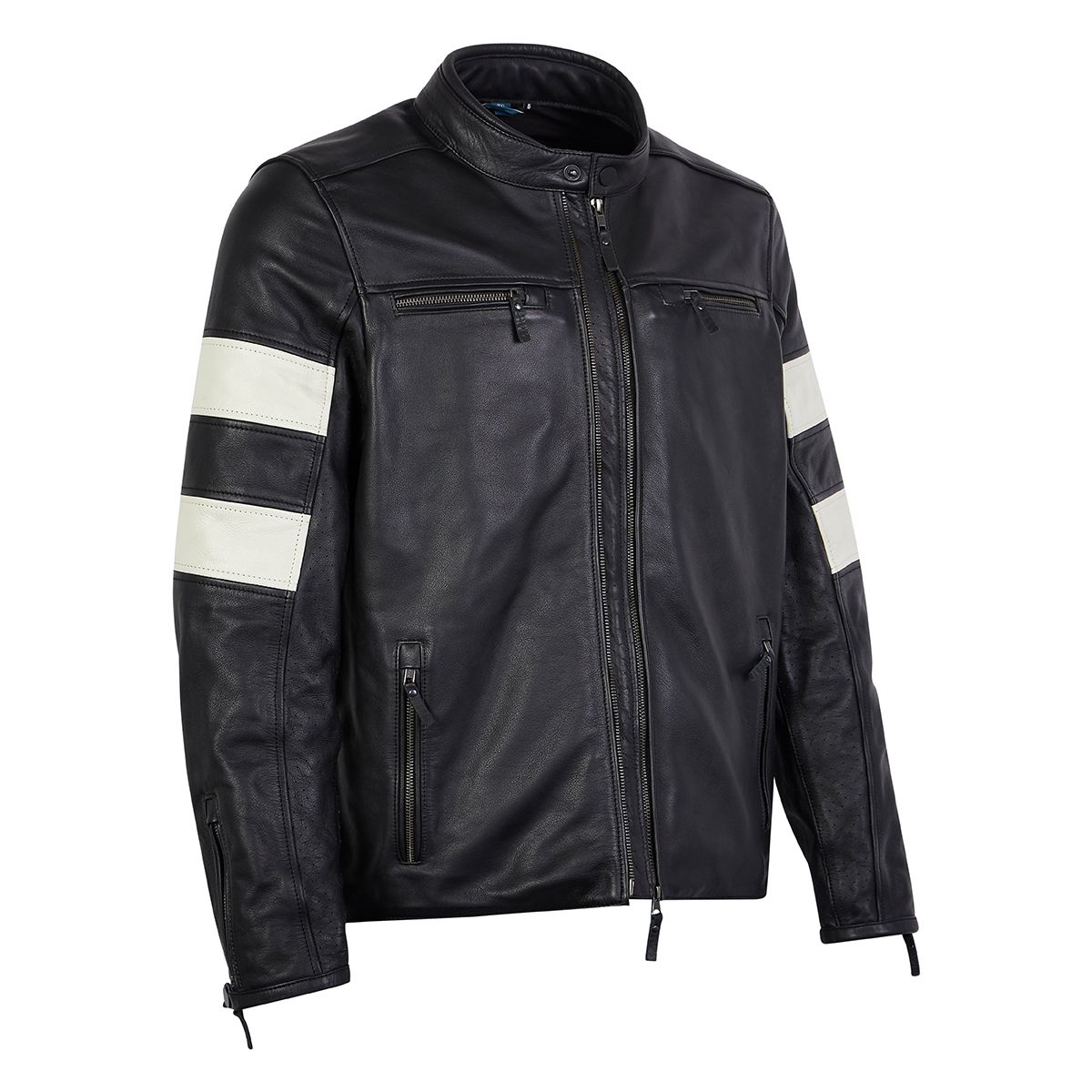 Spada Hanzo Black & Ivory Leather Jacket