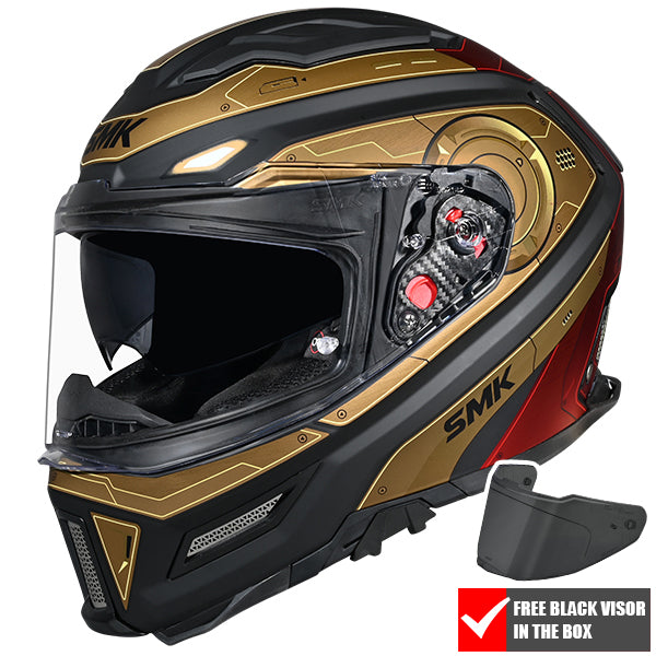 SMK Agnar Full Face Helmet + Free Dark Visor