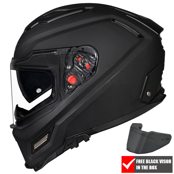 SMK Agnar Full Face Helmet + Free Dark Visor