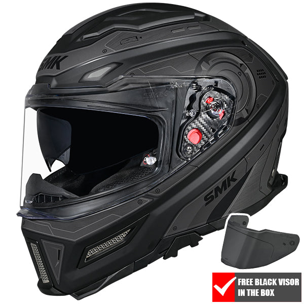 SMK Agnar Full Face Helmet + Free Dark Visor