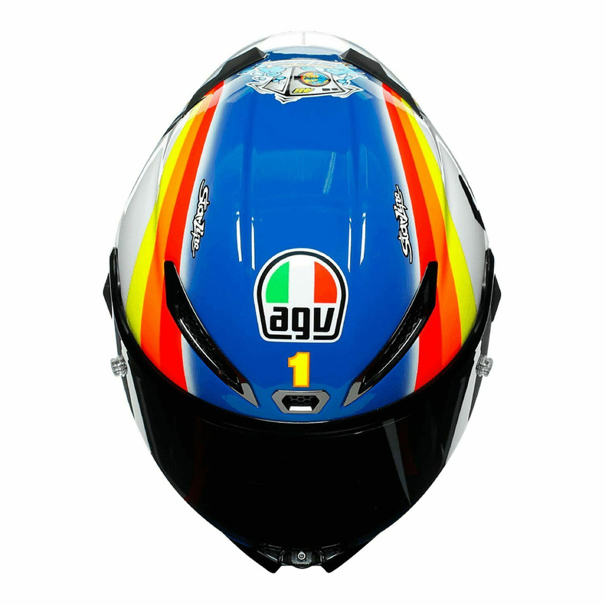 AGV Pista GP-RR Carbon Full Face Helmet Rossi 2005 Sepang Winter Test + Smoke Visor