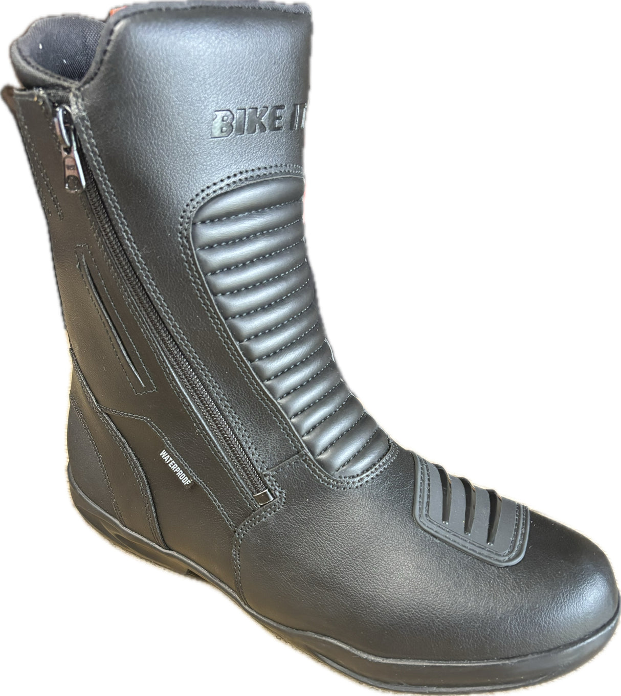 Bike It 'Preto' Black Mid Length Waterproof Motorcycle Boots