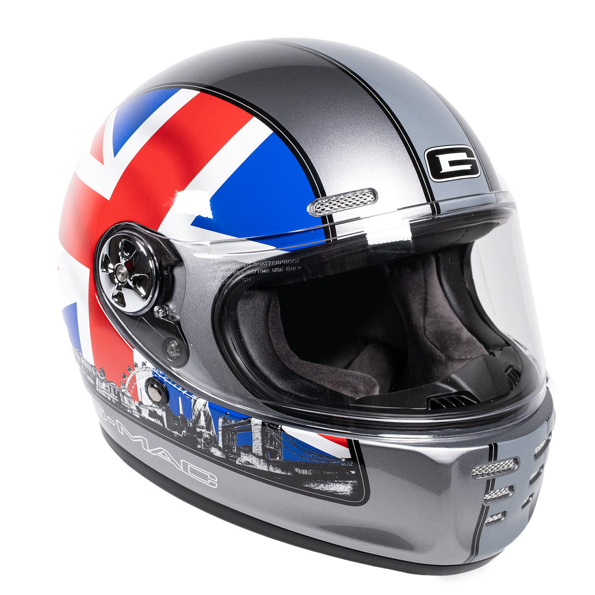 G-Mac Blaze Retro Classic Full Face Helmet