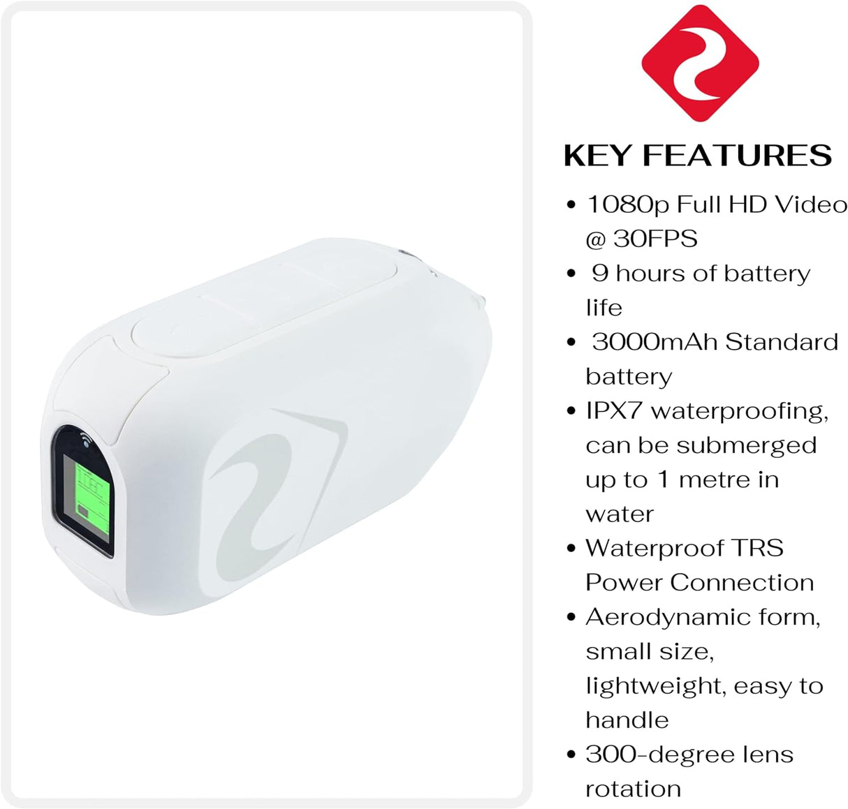 Drift Innovation Ghost XL Waterproof IPX 7 Rated Action Camera + FREE SD Card