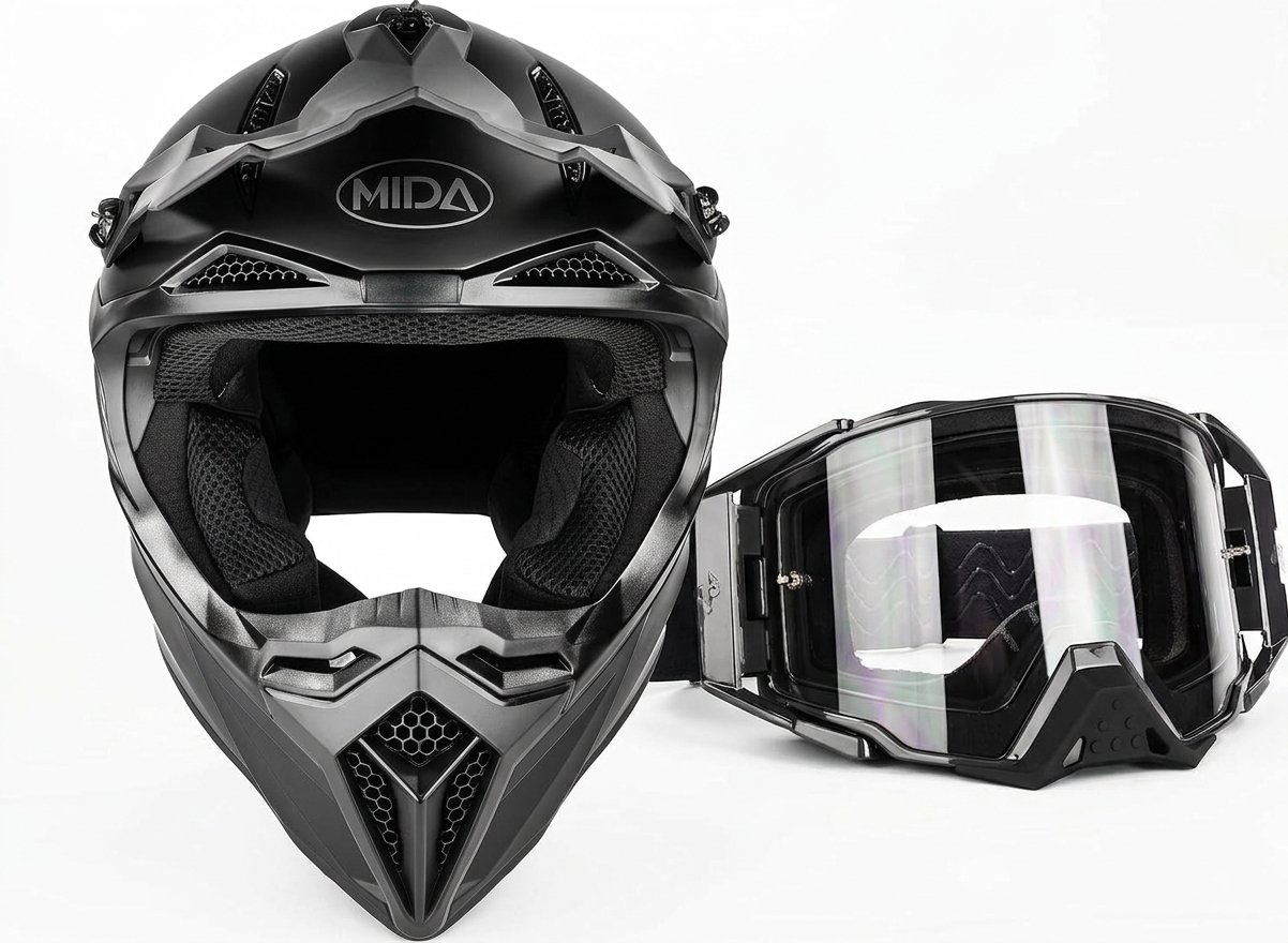 MIDA MV-8 Full Face MX Motocross Off Road Helmet