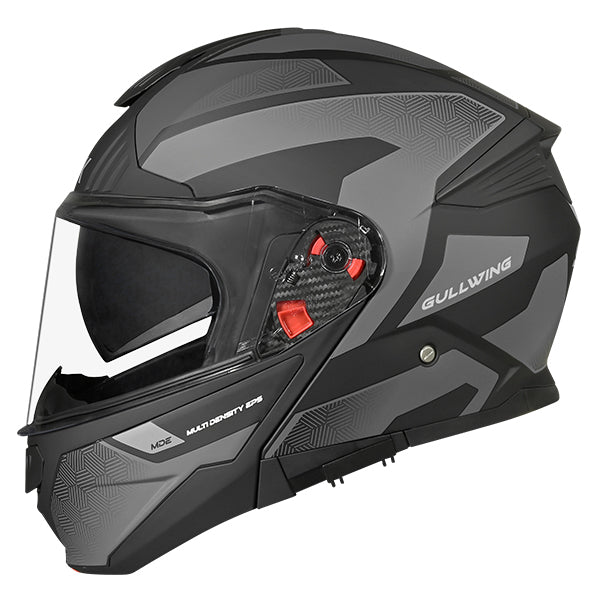SMK Gullwing Flip Front Helmet + Free Dark Visor