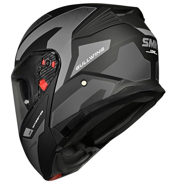 SMK Gullwing Flip Front Helmet + Free Dark Visor