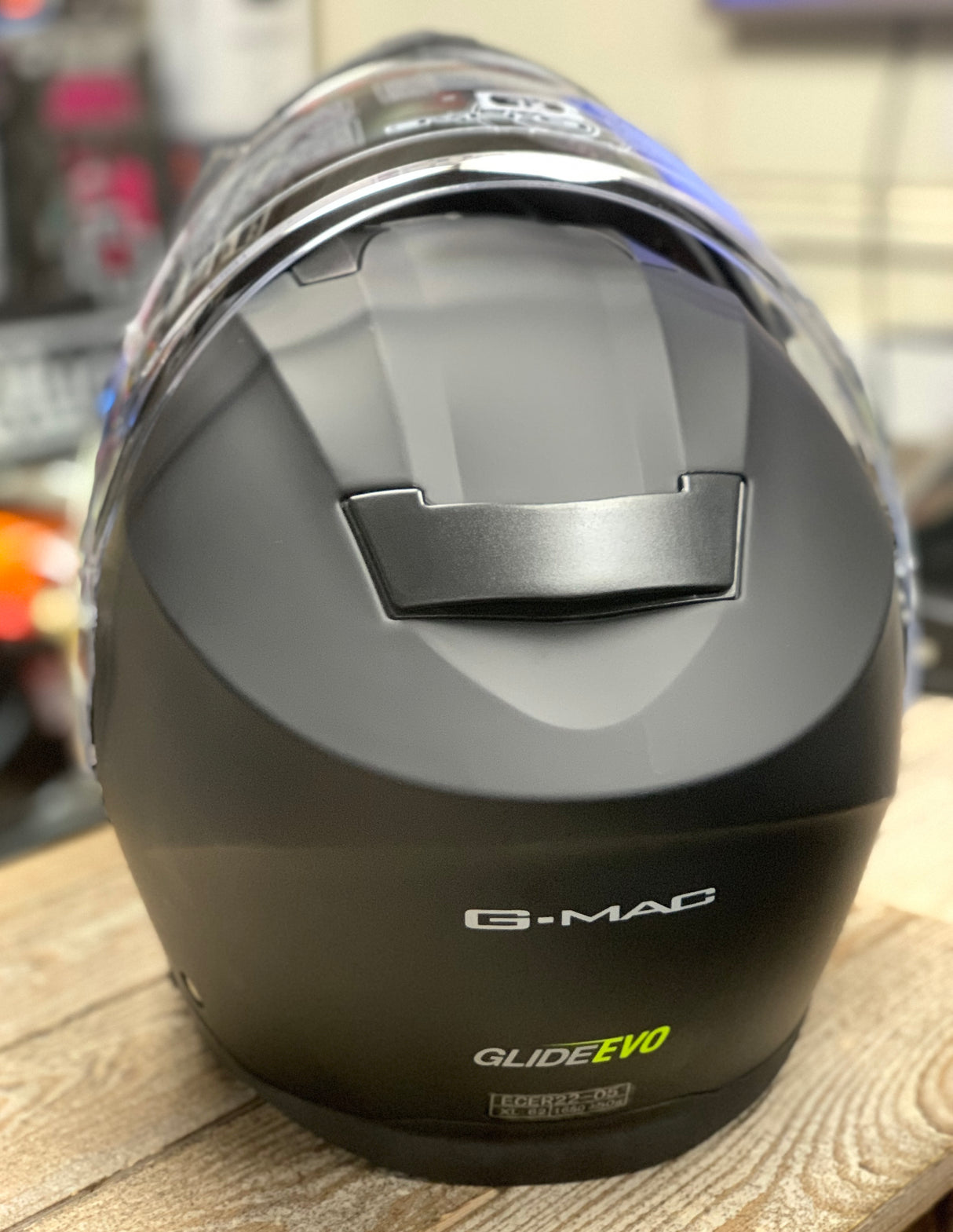 G-Mac Glide Evo Modular Flip Up DVS Warehouse Motorcycle Helmet Satin Black - XL