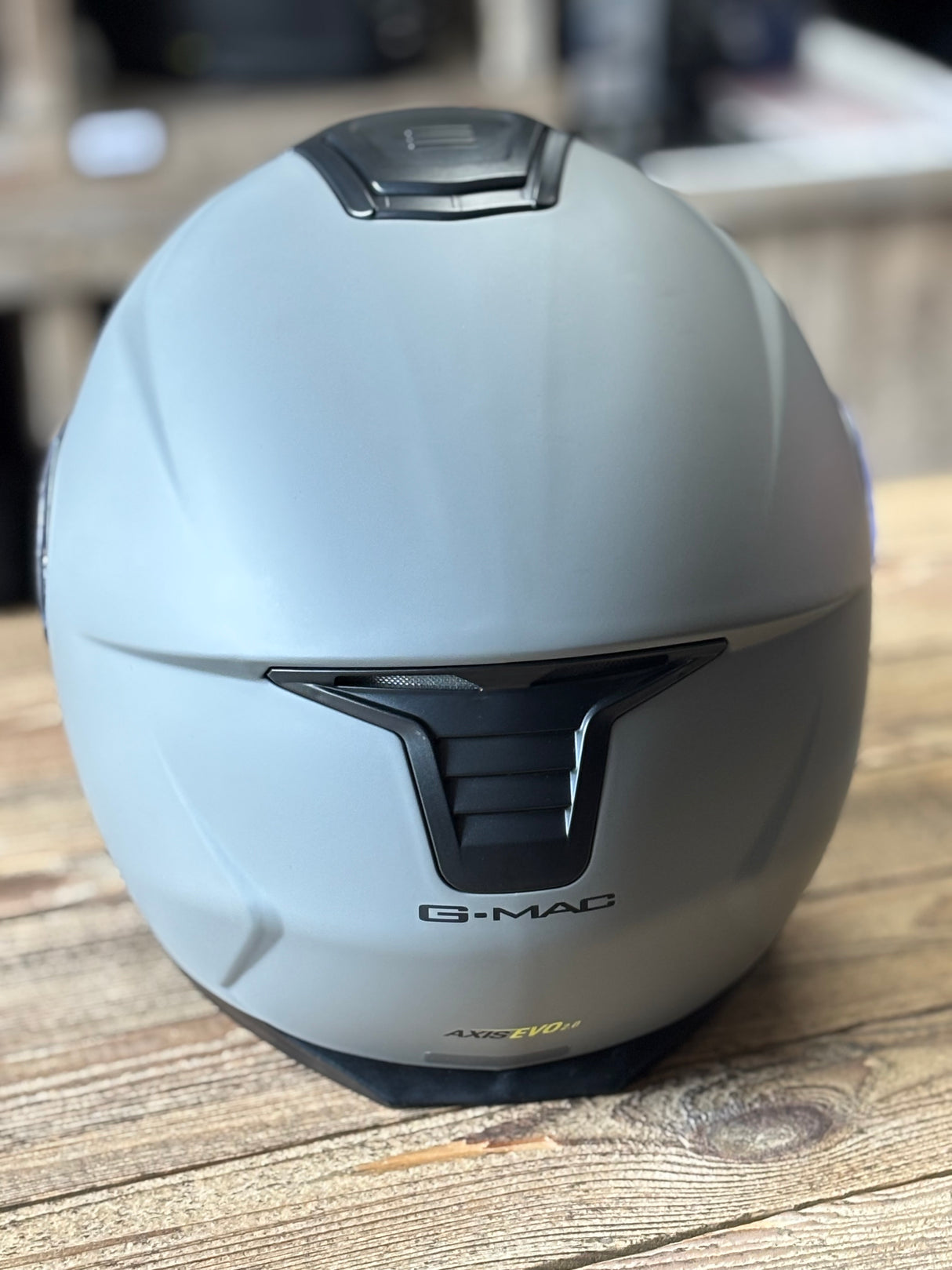 G-Mac Axis Evo 2.0 Modular Flip Up DVS Motorcycle Helmet - Matt Grey XL