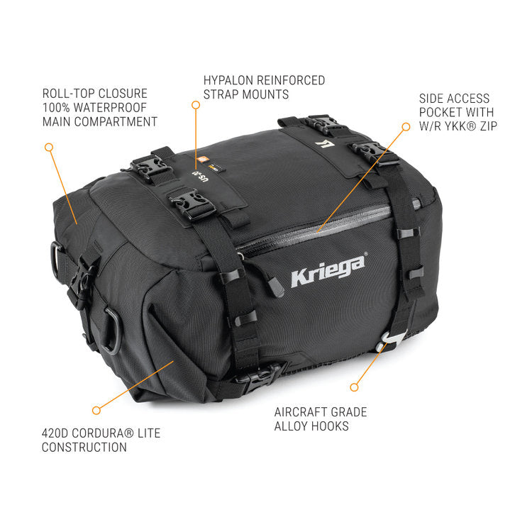Kriega US-20 Drypack Waterproof Tail Bag