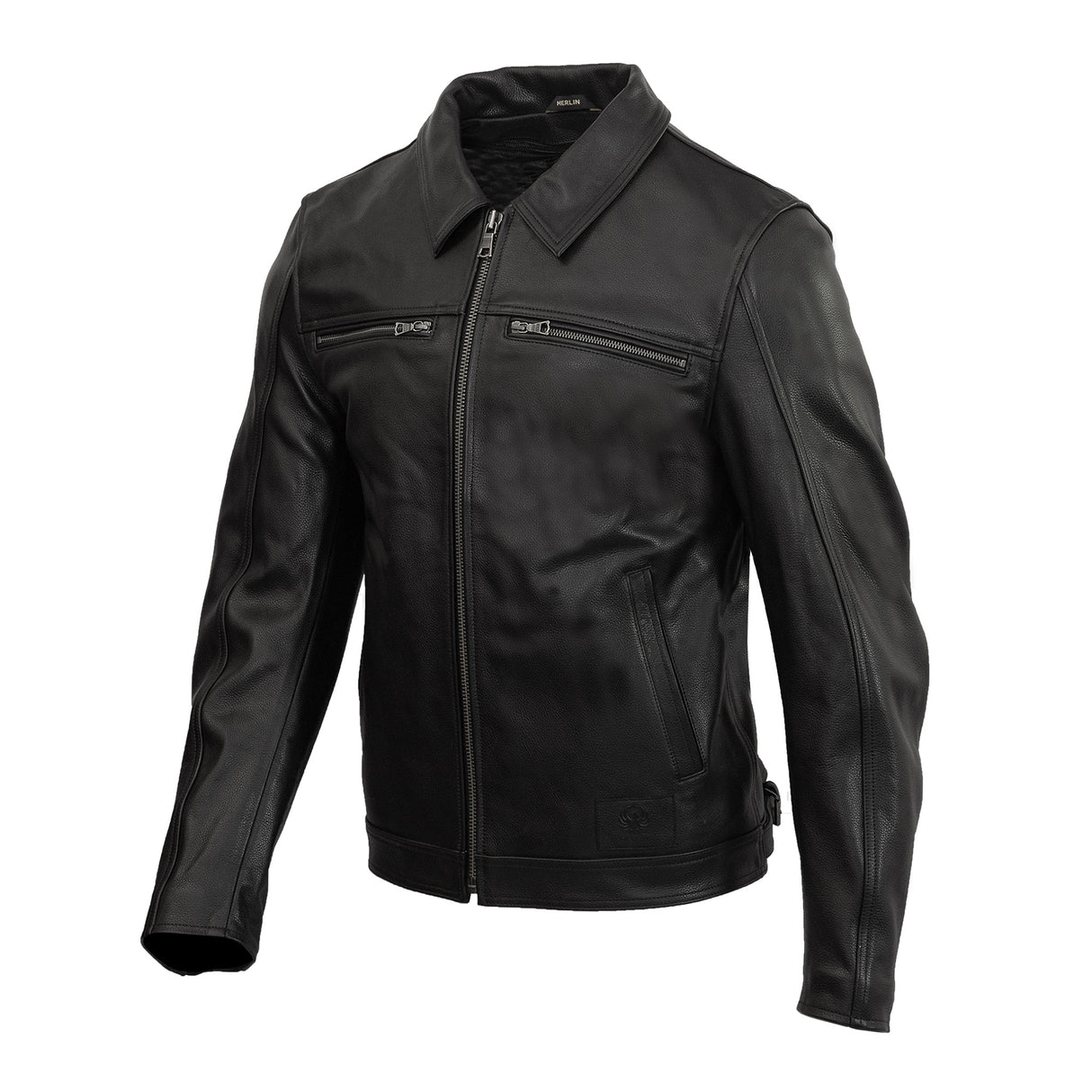 Merlin Kingsbury D3O AAA Classic Leather Jacket Black