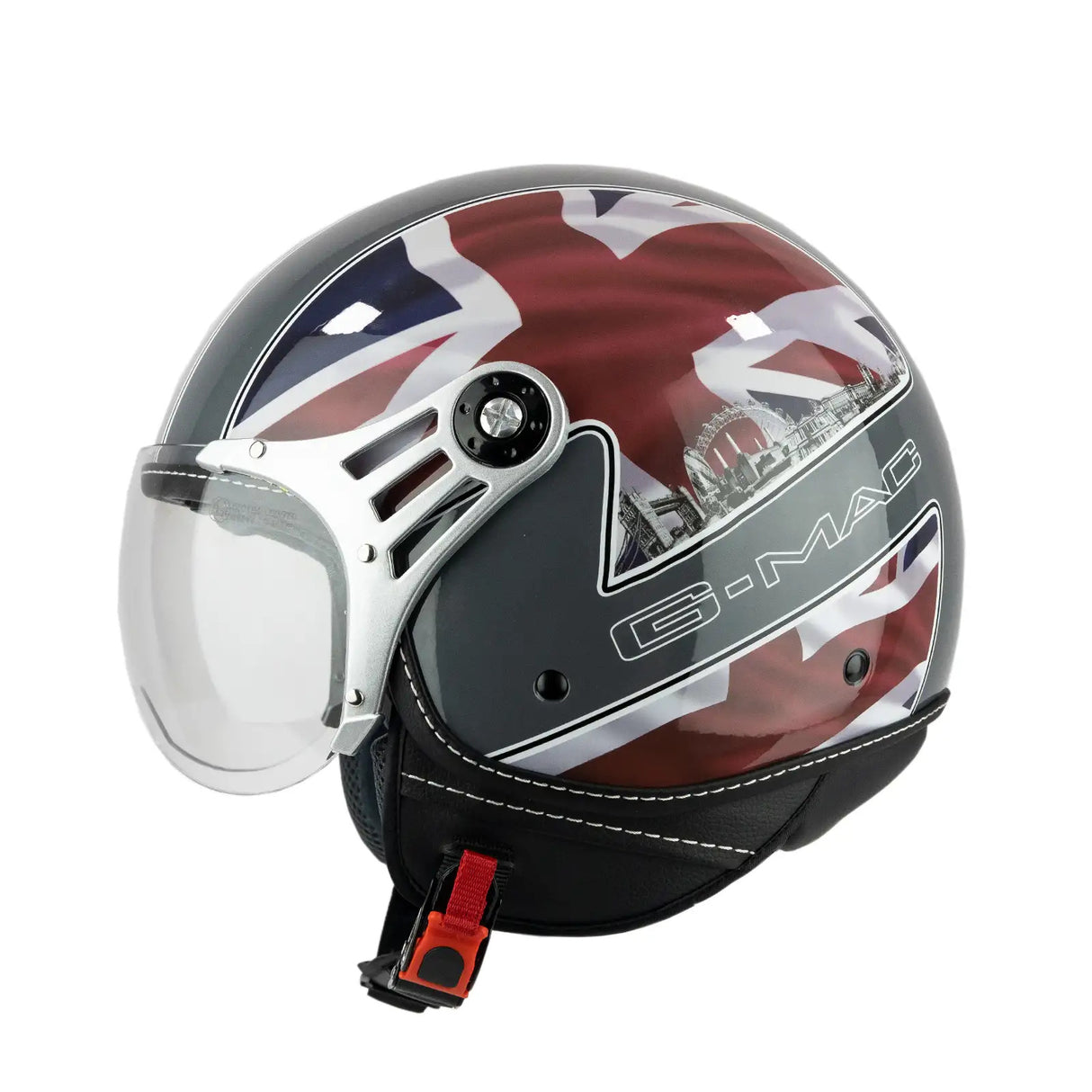 G-Mac Metro Evo Jet Open Face Motorcycle Helmet