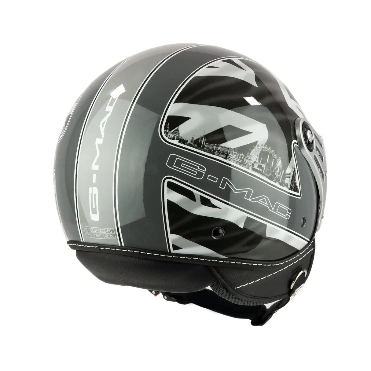 G-Mac Metro Evo Jet Open Face Motorcycle Helmet