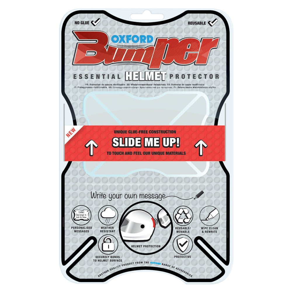 Oxford Motorcycle Helmet Bumper - Your Own Message