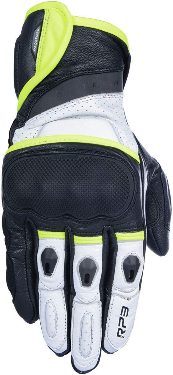 Oxford RP-3 2.0 Leather Gloves - Black, White, Fluo