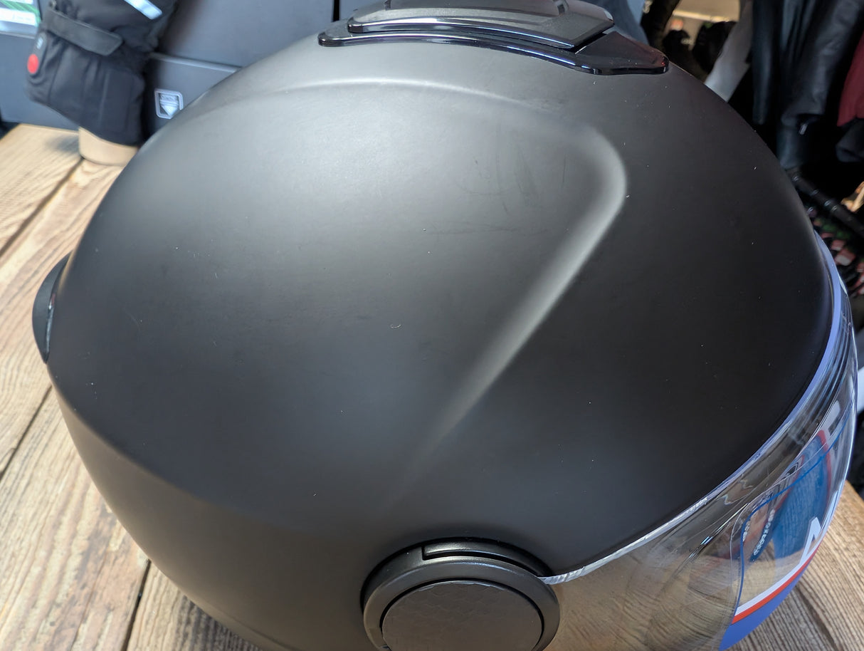 MIDA MV-6 Open Face Jet DVS Motorcycle Helmet Matt Black XL