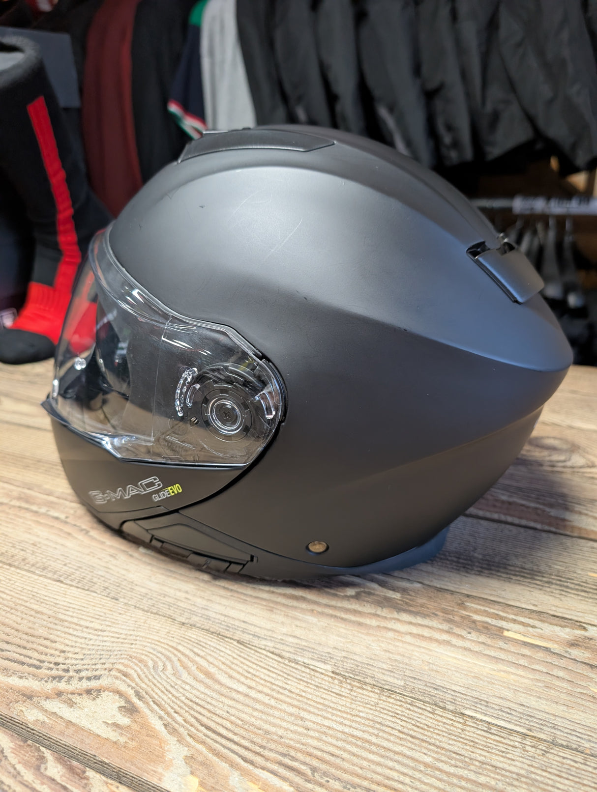 G-Mac Glide Evo Flip Front Motorcycle Helmet Satin Black XL