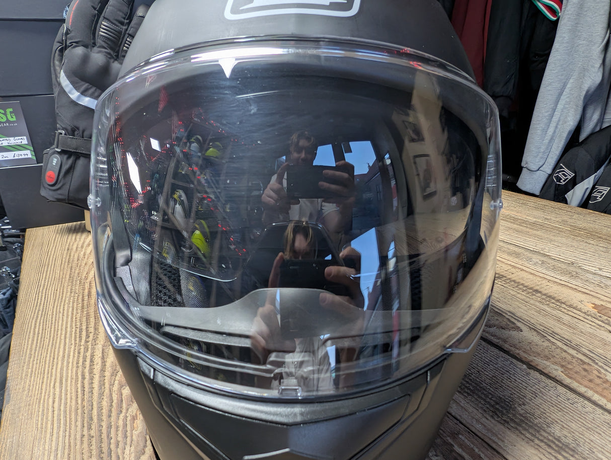 G-Mac Glide Evo Flip Front Motorcycle Helmet Satin Black XL