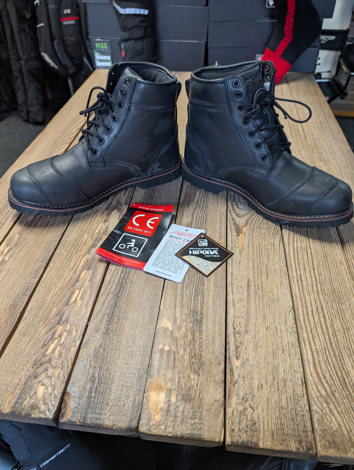 RST Roadster CE Waterproof Mens Boot Black 45 (Distressed)