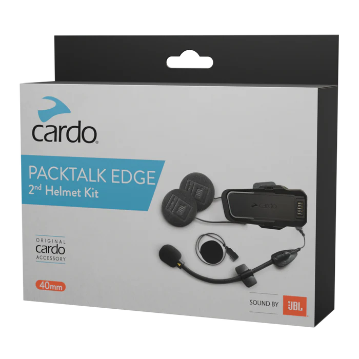Cardo 2nd Helmet Intercom Kit for Packtalk Edge / Packtalk Pro Sound by JBL