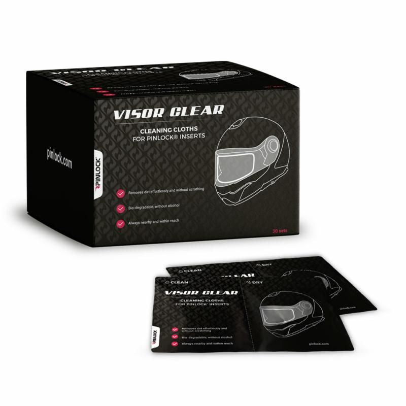 Pinlock Visor Clear Cleaning Cloth Wipes x 30 Pack