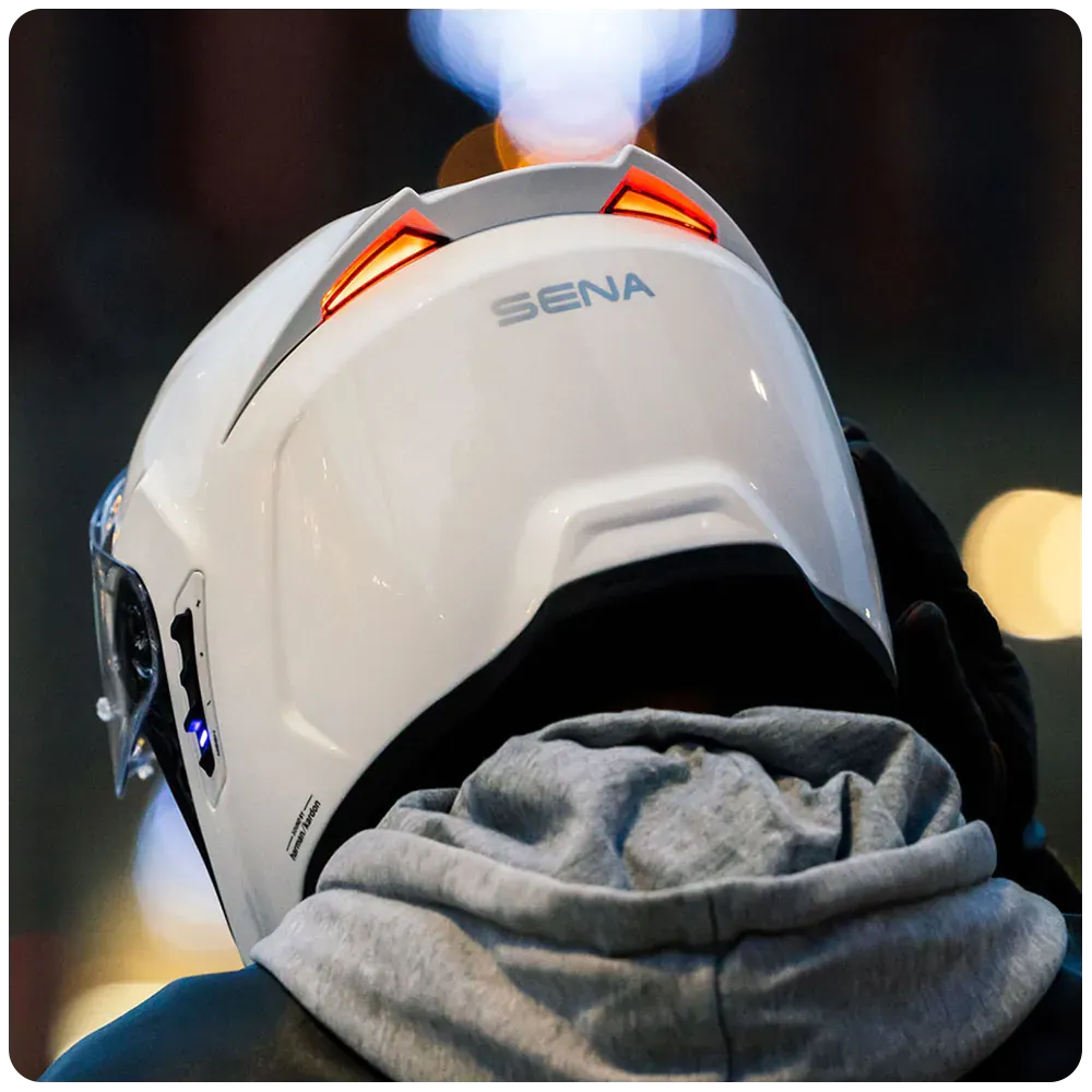 SENA Phantom ANC Smart Full Face Helmet with Integrated Intercom